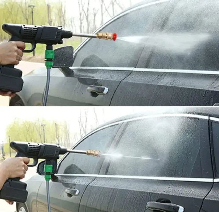 Rechargeable 48V High Pressure Washer Gun – Portable Cordless Car Washer Machine with Spray Nozzle | Electric Power Washer Pump for Car, Bike, Wall, Floor & Solar Panel Cleaning