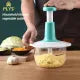 Hand Pat Food Processor Eater / Chopper Cutter / Handheld Vegetable Chopper/Mincer/Mixer/Blender to Chop Fruits Onions/Fresh Meat/Ginger/Herbs/Garlics