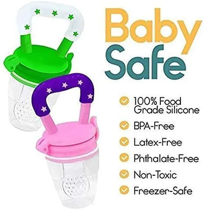 Baby Fruit Feeder Pacifier | Nibbler for Baby | Silicone Fruit and Juice Feeder | Teether for Baby | Kids Nipple Pacifier for Fruits